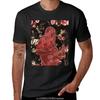 Mädchen im roten T-Shirt Bluse oversizeds Hippie Kleidung schlicht schlicht schwarze T-Shirts Männer
