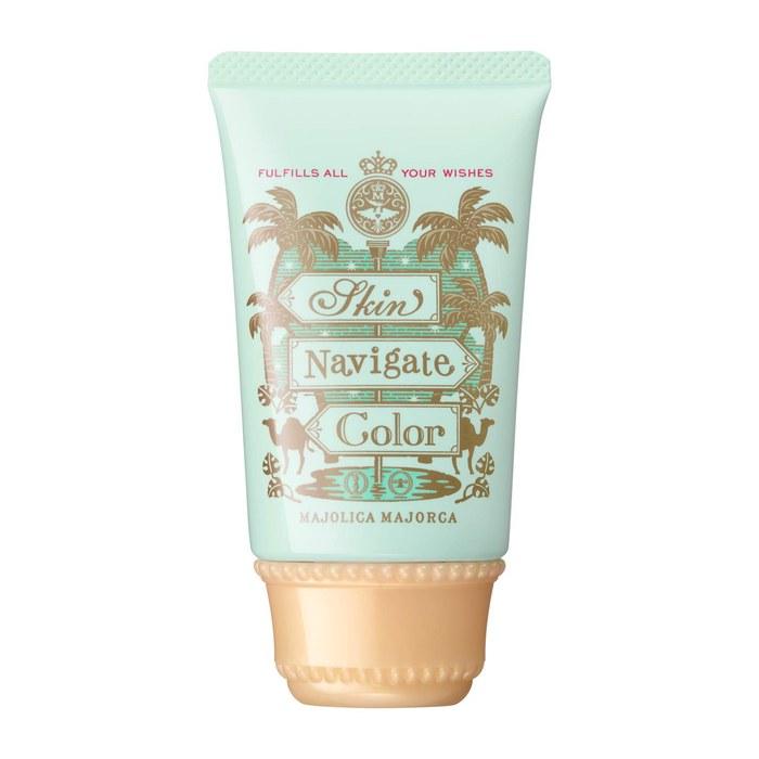 Majolica Majorca Skin Navigate Color Mint Green 35g SPF30 PA+++ | Makeup Base | Cream | Translucent, UV Protection, Oil Control, Washable,