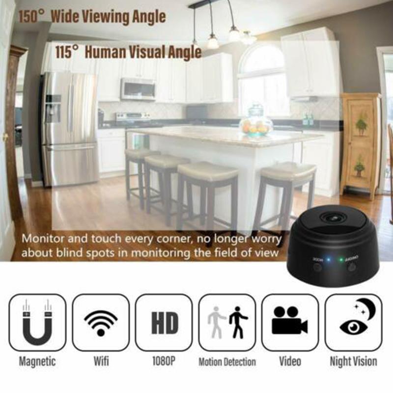 Night Version A9 Mini Camera 1080p HD Ip Camera Micro Camera Wireless Security Mini Camcorders Wifi Camera Voice Video 360 Degree Rotation