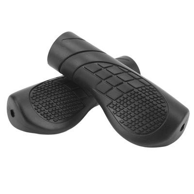 1 Pair Bicycle Grips Plastic Antiskid Shock Absorption Handlebar Grips For Mountain Cycling