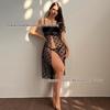 European Lace Sexy Pajamas Lingerie Dress – Women's See-through Nightgown
