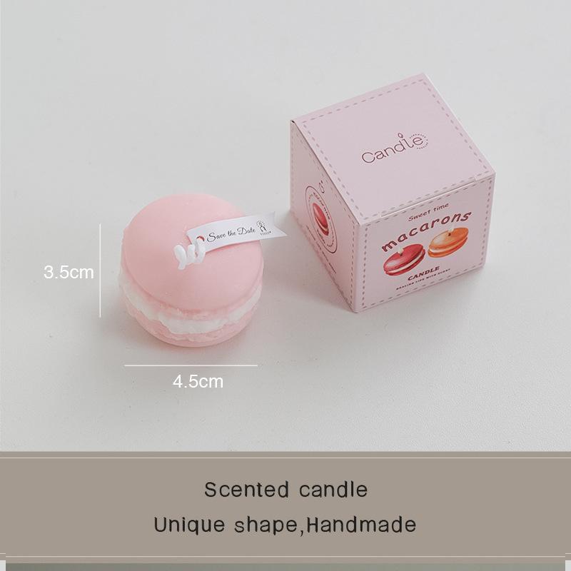 Macaron scented candle souvenir wedding fragrance small gift handmade candle simulation modeling wax