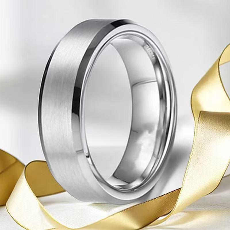 Men's Purple Titanium Steel Hip-Hop Ring - High-End, Unique, Stainless Steel Jewelry 