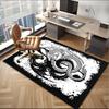 Yin Yang Dragons Office Rug Chair Mat, Game Carpet, Suitable for Front Door, Bedroom, Living Room, Desk, Holiday Gift