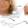 Reading Glasses Fashionable Unisex Men Women Anti Blue Light Clear Lens Reading Glasses(+200 Silver)