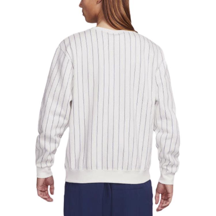 Nike Sweatshirts Unisex White Crew Neck Moderate Regular DH2637-133