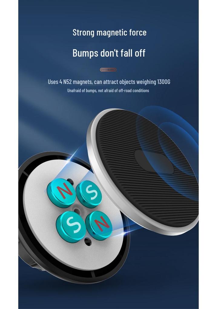 Magnetic Dashboard Car Phone Holder with Suction Cup
