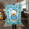 1PC Tuxedosam Print Flannel Blanket, High Quality All Seasons, Home Decor, Warmth and Comfort, Perfect for Christmas Gifts