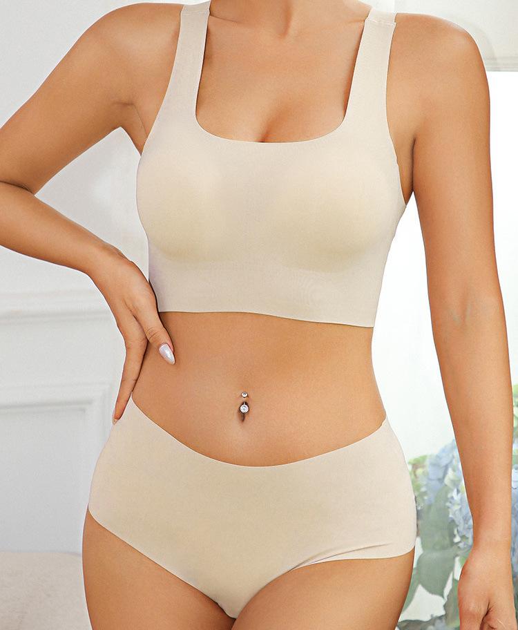 

Голый цена большой размер женский без стальной оправы цельный съемный бюстгальтер с подкладкой под грудь бесшовный 2XL(INTL.XL)