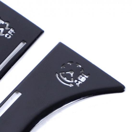 4 Stück Klavierschwarz Schalthebel Panel Knopf Zierleiste Aufkleber Für Jaguar XJ X351 10-19