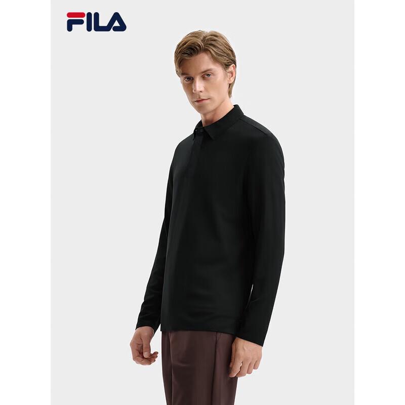 FILA Men s Knitted Long Sleeve Polo Shirt L