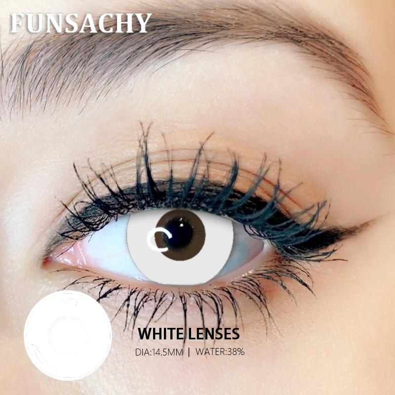 FUNSACHY 1 pár Bláznivé Cosplay Kontaktní čočky pro Oči Anime Hraní Rolí Kontaktní Čočka Kosmetická Barevná Vícebarevná Zornička
