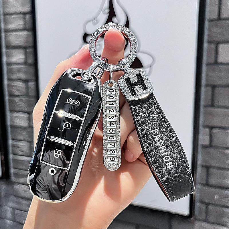 Coque de Protection pour Clé de Voiture en TPU Housse Coquille Porte-Clés Pour Dongfeng Fengon Fengguang Dfsk Glory Ix5 580 Ix7 Seres 3 Sf5