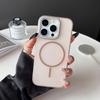 Simple transparent mobile phone case For IPhone15promax magnetic protective cover 16e For Apple case 14plus