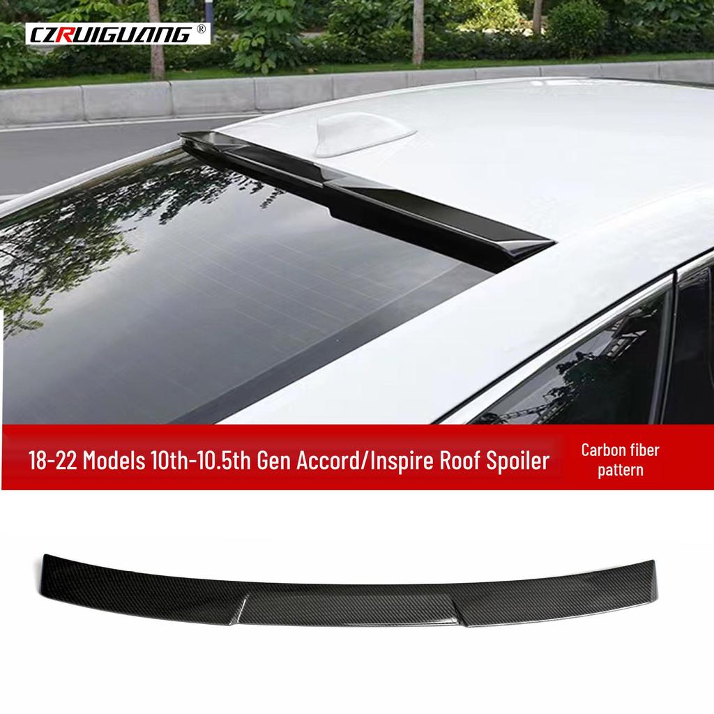 Compatible with 19 Honda Inspire/Accord Models: Front Lip, Side Skirts, Rear & Top Spoilers, Louvers Body Kit.