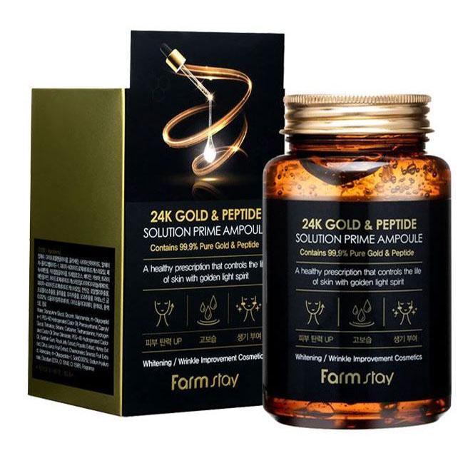 

[FARM STAY] 24K Gold & Peptide Solution Prime Ampoule Prime Ampoule 250ml / 8.45 fl.oz