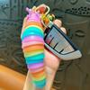 Pingente de Chaveiro Alívio de Estresse Brinquedo de Apertar Lesma 3D Fidget Spinner Redução de Ansiedade Chaveiro Sensorial Flexível