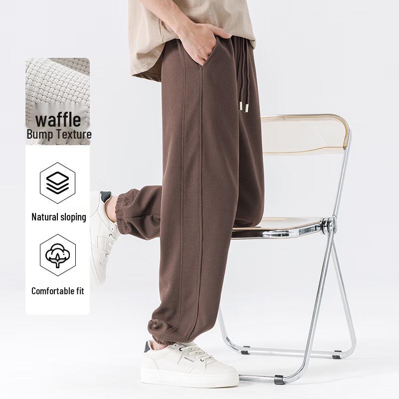 Baleno Men's Heavy Waffle Jogger Pants