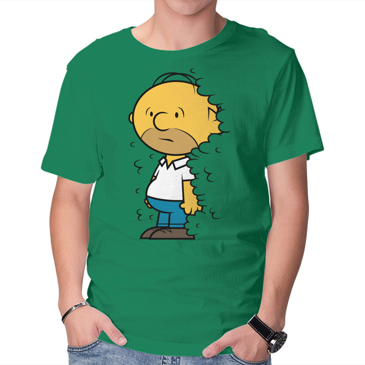 Unisex Crew Neck T-Shirt Into The Bushes Dad Graphic Short Sleeve Casual Tee XXXL