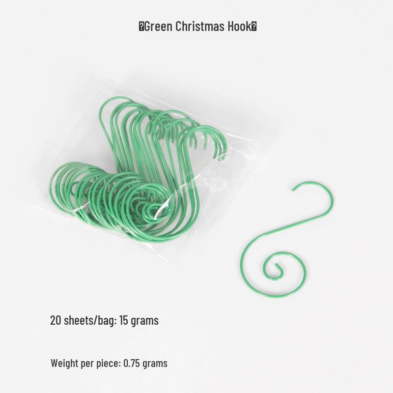 20-Piece Christmas Tree Ornament S-Hooks - Decoration Hangers In Stock