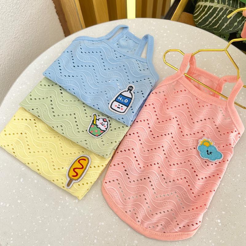 Spring and Summer Dog Clothes Dog Straps Thin Breathable Two-legged Pet Cat ClothesCat Supplies