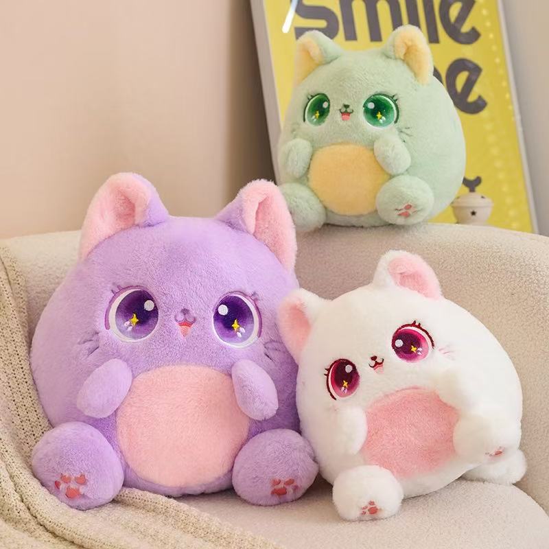 25/35cm Cat Doll Simulation Plush Toy Handmade Doll Cartoon Anime Cute Pillow Cushion Home Decoration Children's Birthday Gift T