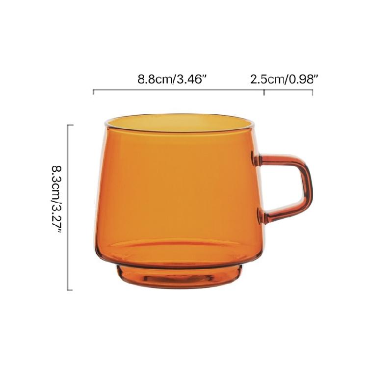 Frühstückstasse Haushalts-Wasserbecher Glasmaterial Geeignet für Milchkaffee