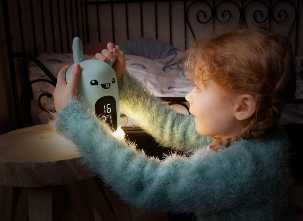 RKIDSRABBIT BIGBEN Budzik & Lampka nocna dla dzieci, BigBen