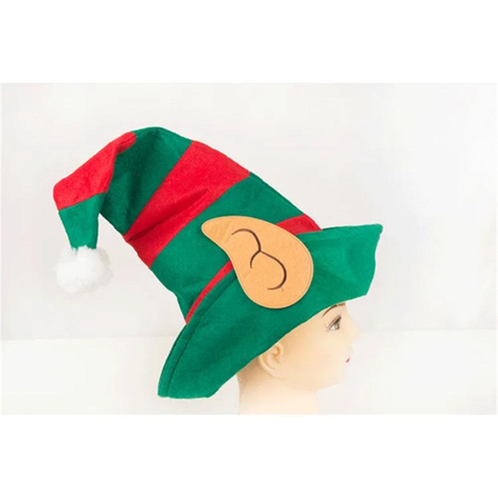 2pcs Christmas Hat, Elf Hat With Ears, Christmas Headband,