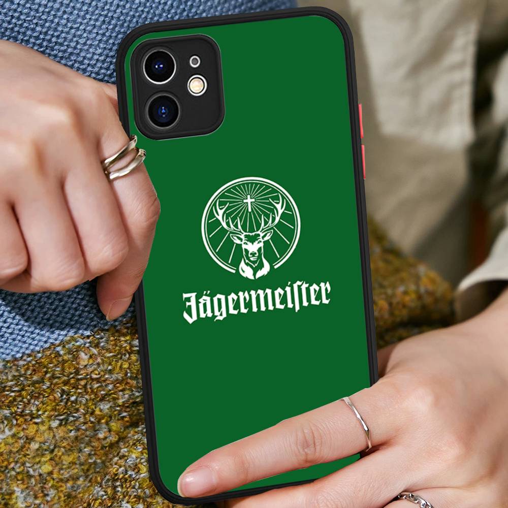 

Hi J-Jagermeister Logo Phone Case For IPhone 16 15 14 Plus 15 13 12 11 Pro Max X XS MAX Matte Cover iphone 12