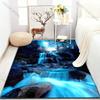 1PC Waterfall Forest Night Sky Pattern Rug Carpets for Bedroom Living Room Sofa Mat Creative Door Mat Cloakroom Home Decor