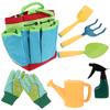 Niños Rastrillo Juego de Herramientas de Jardín Kit de Jardinería Rastrillos Juguete Suministros Herramientas Plantar Mano Niño