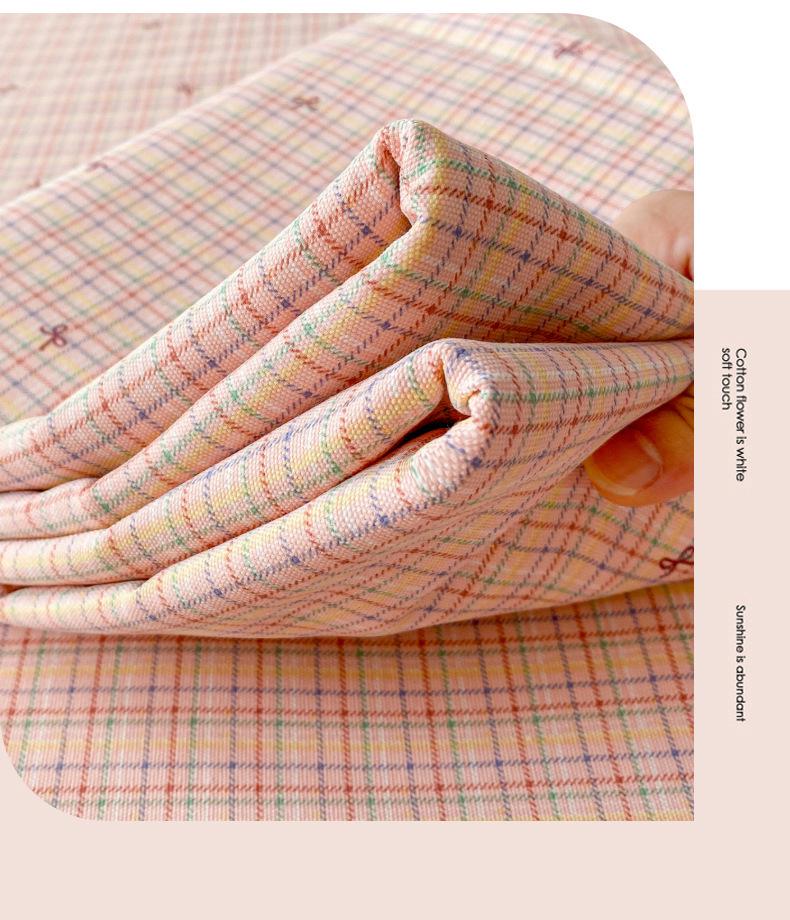 Coarse Cotton Bed Sheet: Student Dormitory Single/Double Linen 3-Piece Set