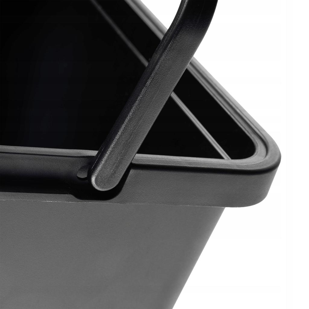 KADAX Mülleimer zur Abfalltrennung Eimer Groß Schwarz mit Deckel