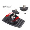 Universal 1/4inch Screw Adhesive Plate For LED Light Phone Mount Camera Bracket With 360 Degree Swivels