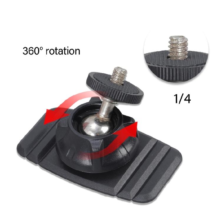 Universal 1/4inch Screw Adhesive Plate For LED Light Phone Mount Camera Bracket With 360 Degree Swivels