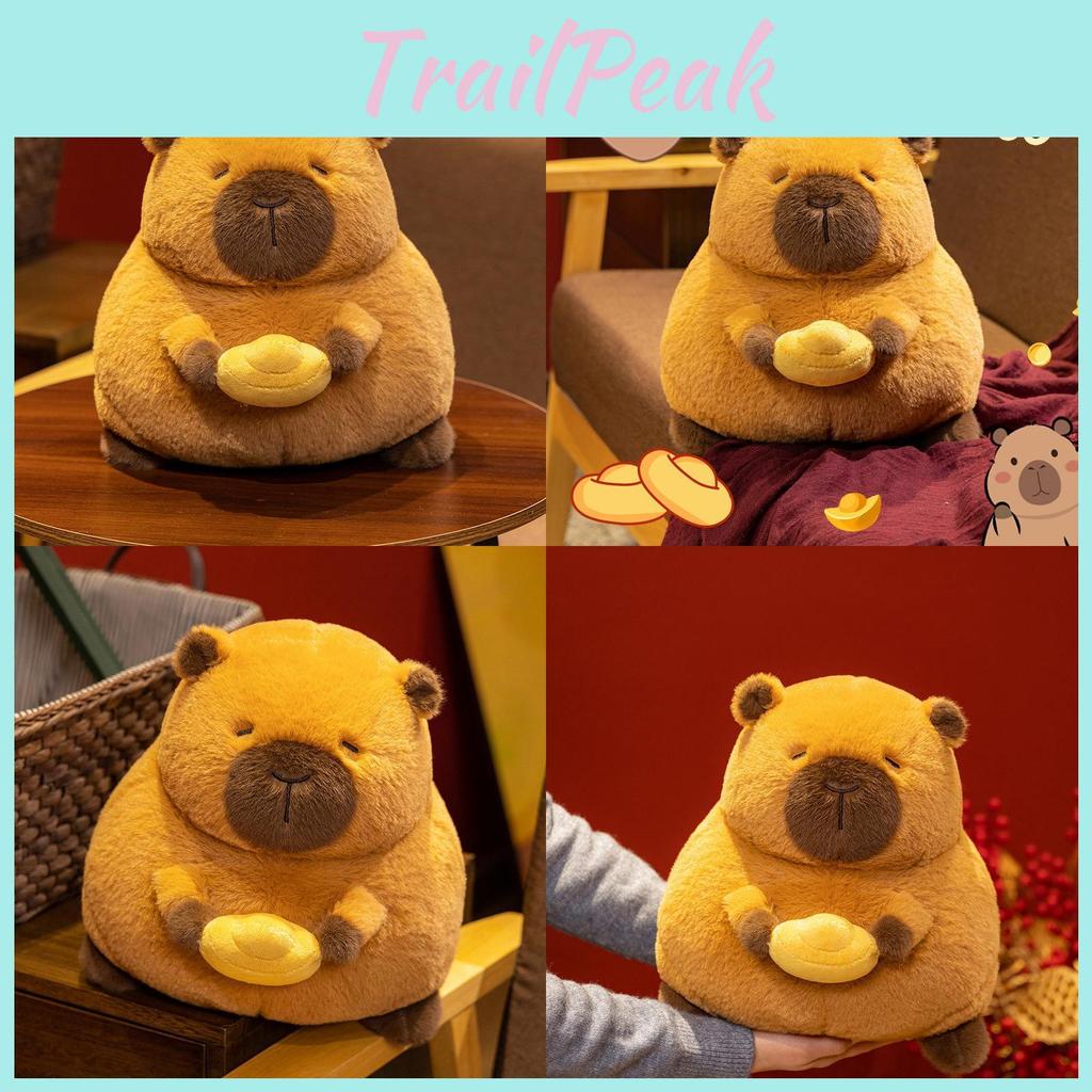 Capybara Ingot Cartoon Plush Toy Cute Girl Living Room Sofa Decoration Doll Gift