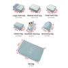 7Pcs/Set Folding Travel Storage Bags Digital Toiletries Shoes Clothes Organizer Suitcase Clothes Tidy Pouch Packing Cubes Set