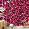 Pink Glitter Leather Wallpaper in Pink and Burgundy for Living Room and Bedroom 50x1000
