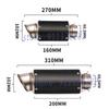 Universal 51mm Motorcycle Exhaust Escape Modifief Carbon Fiber 60mm 61mm Muffler For KTM R1 GSX-S750 S1000RR Z900 R25 R3 ZT125