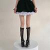 Fliege Oberschenkelhohe Socken Frühling und Sommer Dünne Lolita Perforiertes Netzband Kniehohe Frottee-Wadensocken