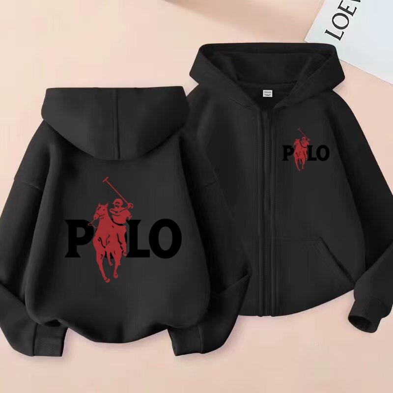 Kids Zipper Style Cardigan Coat Fashion Letter Loose Sweatshirt Toddler Boy Girl 3-14 Yrs Hoodie Casual Brand Sports Top Clothes