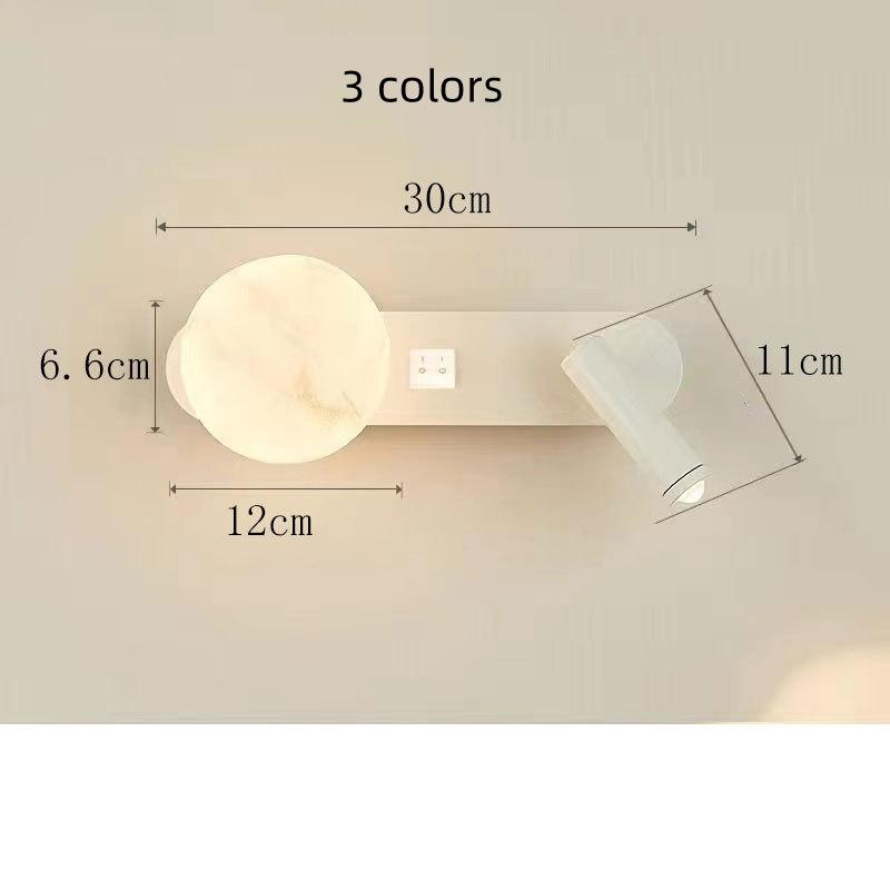 Modern Minimalist Wall Lamp Black/White Living Room Sofa Background Wall Decorative Lamp Luxury Bedroom Bedside Reading Light