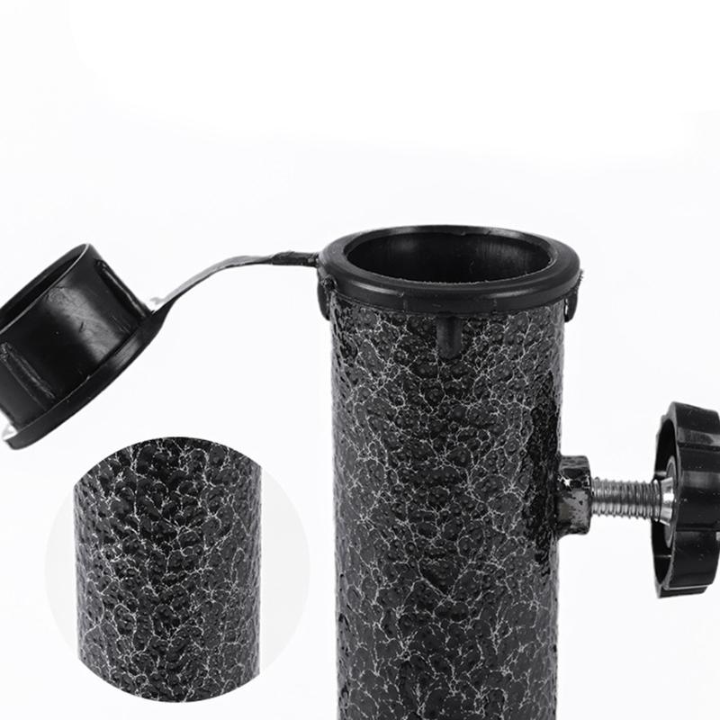 Sombrillas Grandes para Exteriores con Bases de Cruces de Acero Tipo Pesado Inclinaciones Regulables para Patios Jardín Playa Camping