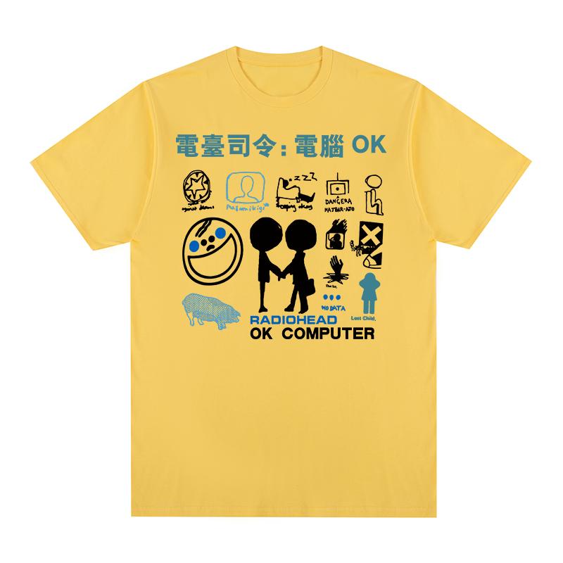 Radiohead Vintage Tshirt The Bend Funny Rock Boy Camisetas Hombre Hip Hop Cotton Unisex T shirt New TEE TSHIRT Womens tops