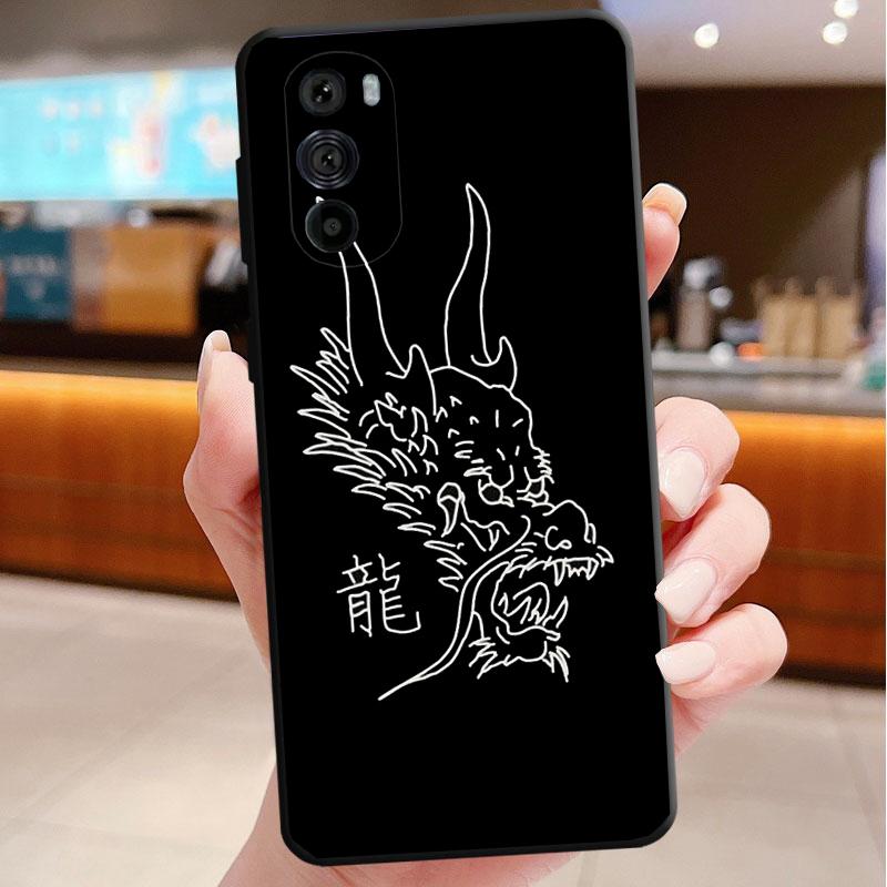 Phone Case For Motorola Edge 50 40 Pro 60 50 40 30 Ultra Neo Fusion Moto G85 G72 G53 G54 G84 G13 G32 Dragon
