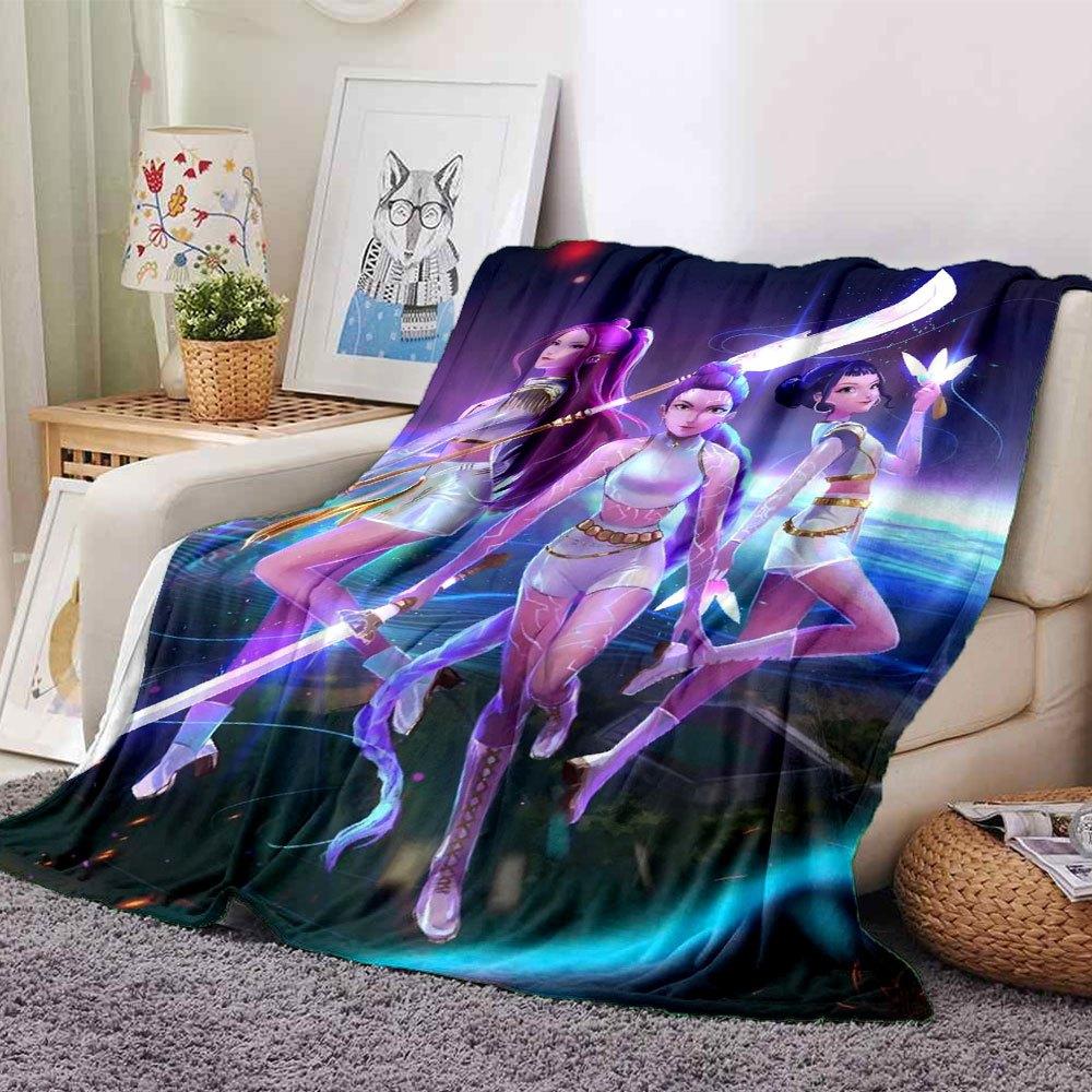

1pc Hunter X Kopo group - Themed Flannel Blanket - Suitable for Bed, Home Decor, Graduation Gifts, Easter, Back to School, ChristmasA33 80cmx120cm(31inx47in)