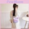 Adorable Japanese Style Kids Cartoon Cat Bow Shoulder Bag For Boys And Girls In Purple Yellow Pink Blue