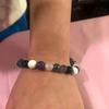 Stress Relief Bracelet Amethyst Black Tourmaline Clear Quartz Hematite Lepidolite Rose Quartz and White 8mm Round Crystal
