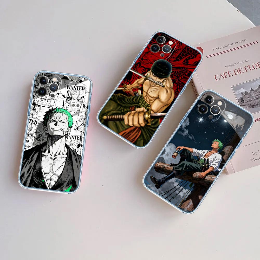One Piece Zoro Soft Shell Transparent Phone Case for Motorola Moto Edge 20 30 40 50 S30 Fusion Ultra Pro Neo Lite + G200 G23